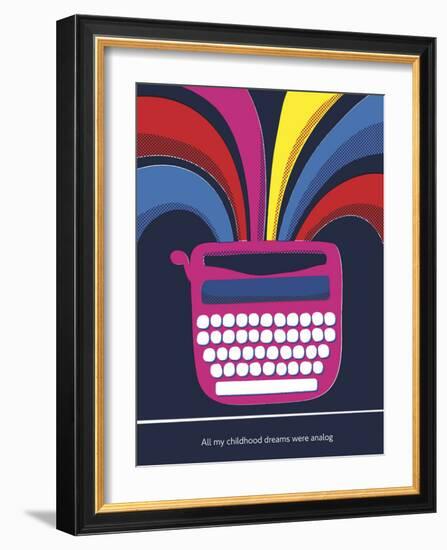 All My Childhood Dreams Were Analogue-Anthony Peters-Framed Art Print