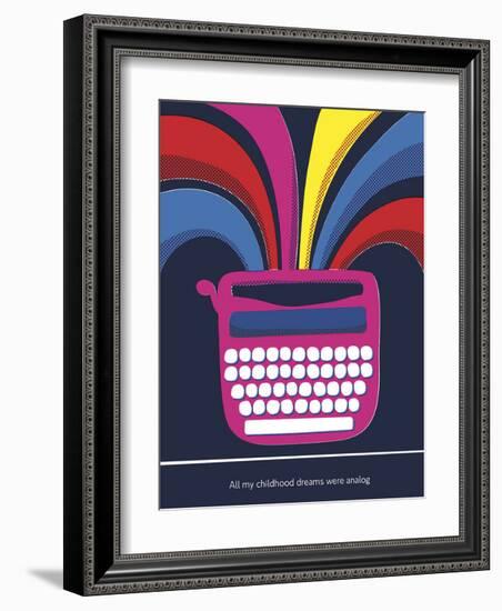 All My Childhood Dreams Were Analogue-Anthony Peters-Framed Giclee Print