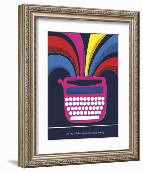 All My Childhood Dreams Were Analogue-Anthony Peters-Framed Art Print