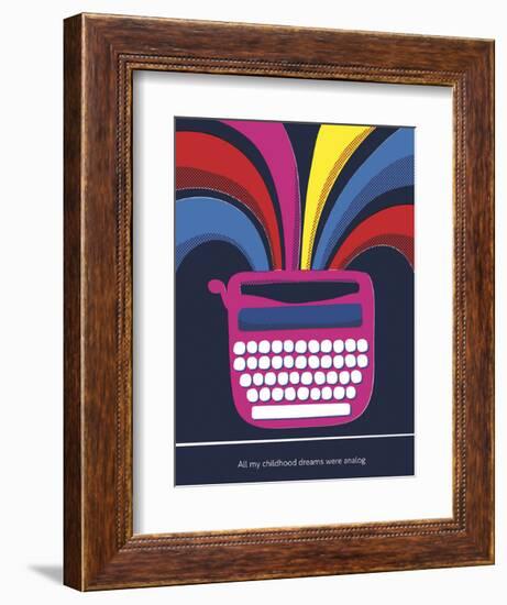 All My Childhood Dreams Were Analogue-Anthony Peters-Framed Art Print