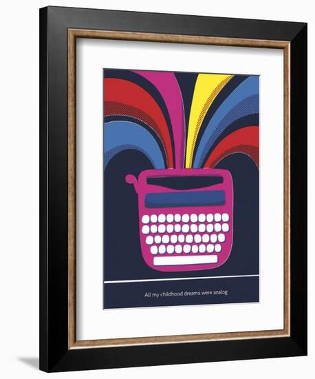 All My Childhood Dreams Were Analogue-Anthony Peters-Framed Art Print