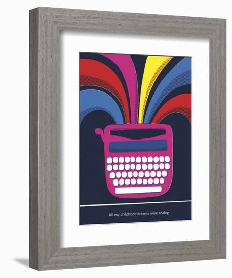 All My Childhood Dreams Were Analogue-Anthony Peters-Framed Art Print