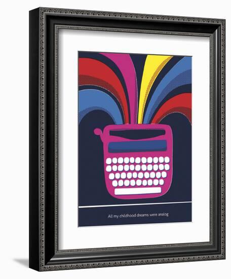 All My Childhood Dreams Were Analogue-Anthony Peters-Framed Art Print