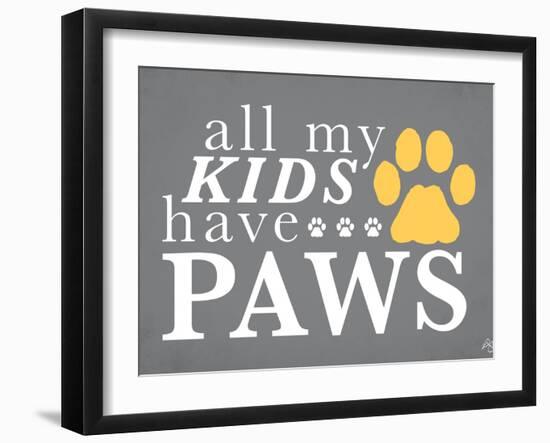 All My Kids Have Paws-Kimberly Glover-Framed Giclee Print