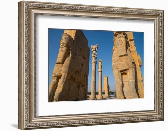 All Nations Gateway, Persepolis, UNESCO World Heritage Site, Iran, Middle East-James Strachan-Framed Photographic Print