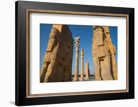 All Nations Gateway, Persepolis, UNESCO World Heritage Site, Iran, Middle East-James Strachan-Framed Photographic Print