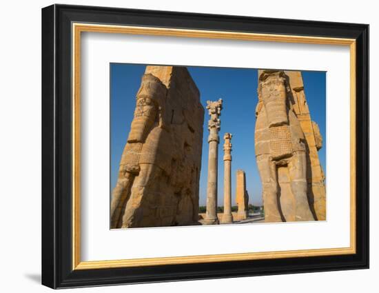 All Nations Gateway, Persepolis, UNESCO World Heritage Site, Iran, Middle East-James Strachan-Framed Photographic Print