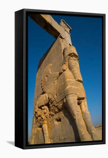 All Nations Gateway, Persepolis, UNESCO World Heritage Site, Iran, Middle East-James Strachan-Framed Premier Image Canvas