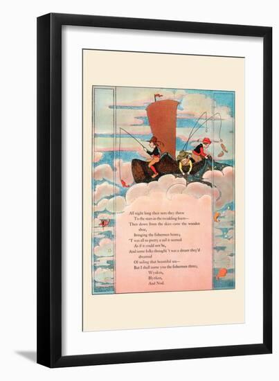 All Night Long Their Nets They Threw-Eugene Field-Framed Art Print