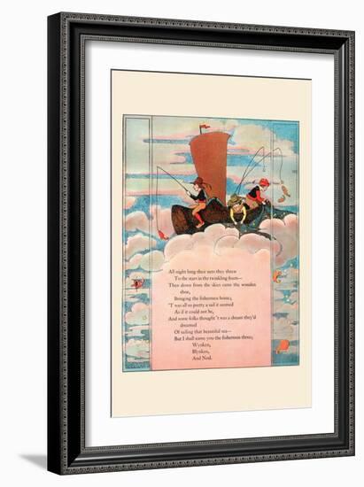 All Night Long Their Nets They Threw-Eugene Field-Framed Art Print