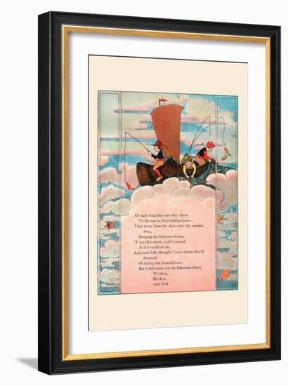 All Night Long Their Nets They Threw-Eugene Field-Framed Art Print