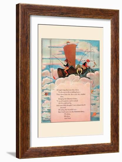 All Night Long Their Nets They Threw-Eugene Field-Framed Art Print