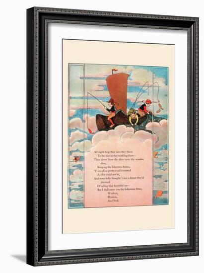 All Night Long Their Nets They Threw-Eugene Field-Framed Art Print