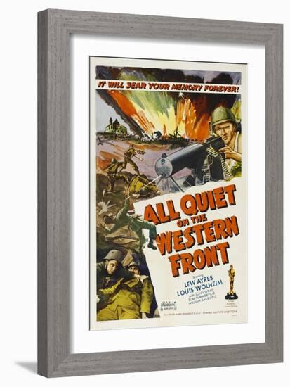 All Quiet On the Western Front, 1930, Directed by Lewis Milestone-null-Framed Giclee Print