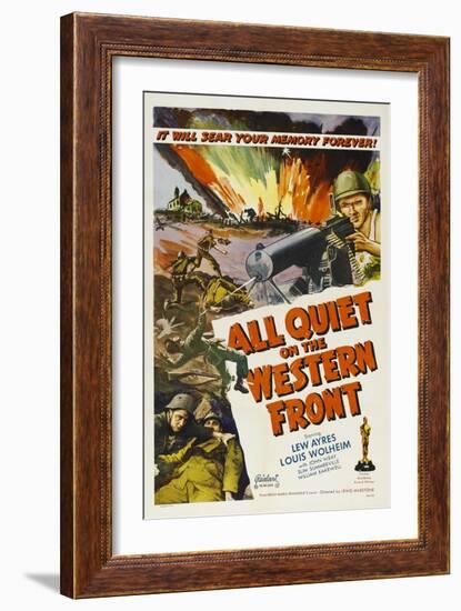 All Quiet On the Western Front, 1930, Directed by Lewis Milestone-null-Framed Giclee Print