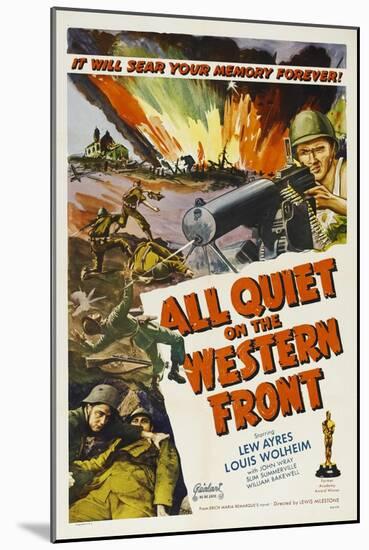 All Quiet On the Western Front, 1930, Directed by Lewis Milestone-null-Mounted Giclee Print