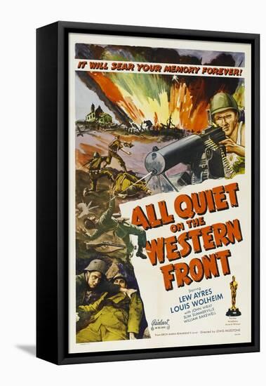 All Quiet On the Western Front, 1930, Directed by Lewis Milestone-null-Framed Premier Image Canvas