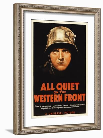 All Quiet On the Western Front, 1930, Directed by Lewis Milestone-null-Framed Giclee Print