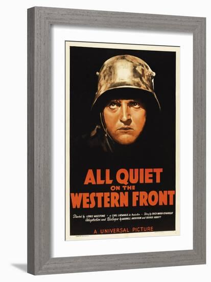 All Quiet On the Western Front, 1930, Directed by Lewis Milestone-null-Framed Giclee Print