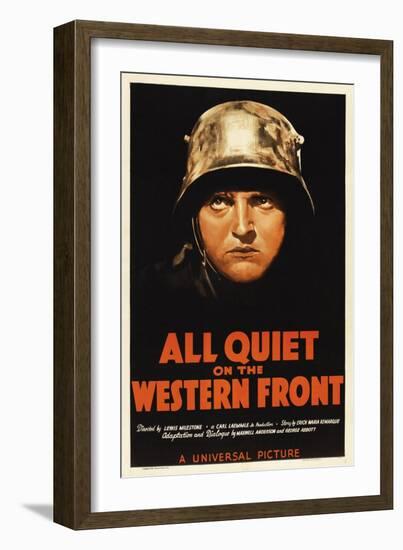 All Quiet On the Western Front, 1930, Directed by Lewis Milestone-null-Framed Giclee Print