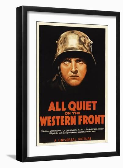 All Quiet On the Western Front, 1930, Directed by Lewis Milestone-null-Framed Giclee Print