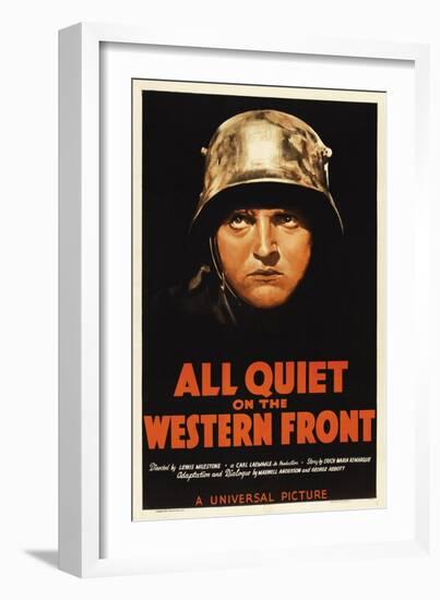 All Quiet On the Western Front, 1930, Directed by Lewis Milestone-null-Framed Giclee Print