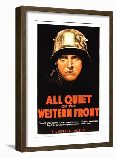 All Quiet on the Western Front, Lew Ayres, 1930-null-Framed Premium Giclee Print