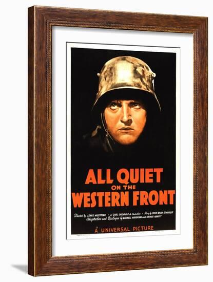 All Quiet on the Western Front, Lew Ayres, 1930-null-Framed Premium Giclee Print