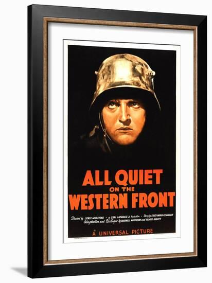 All Quiet on the Western Front, Lew Ayres, 1930-null-Framed Premium Giclee Print