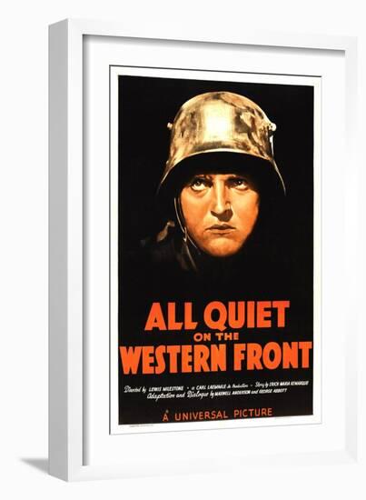 All Quiet on the Western Front, Lew Ayres, 1930-null-Framed Premium Giclee Print