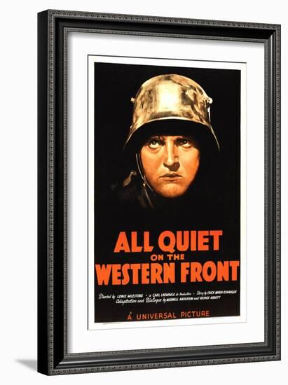 All Quiet on the Western Front, Lew Ayres, 1930-null-Framed Premium Giclee Print