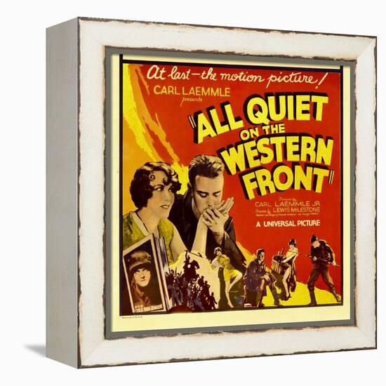 All Quiet on the Western Front, Lew Ayres, 1930-null-Framed Stretched Canvas