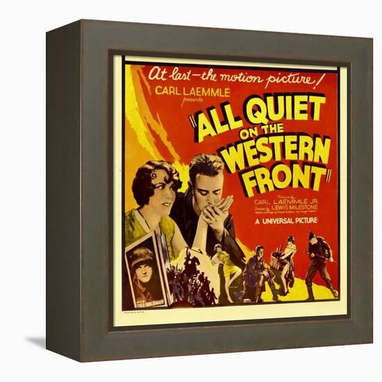 All Quiet on the Western Front, Lew Ayres, 1930-null-Framed Stretched Canvas