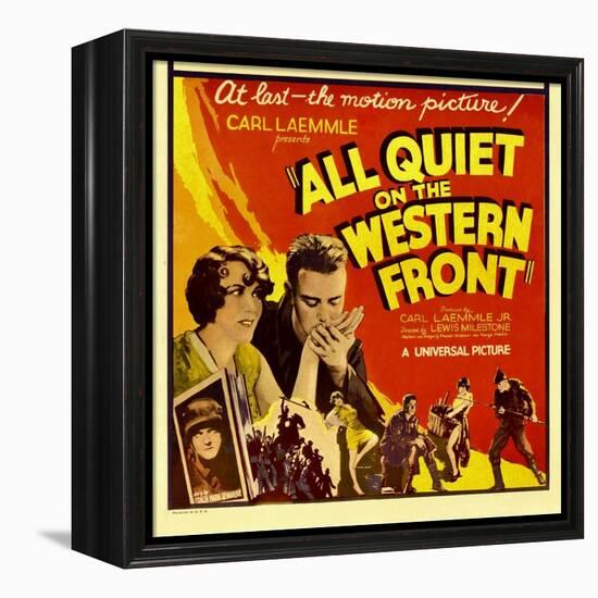 All Quiet on the Western Front, Lew Ayres, 1930-null-Framed Stretched Canvas