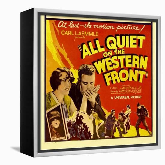 All Quiet on the Western Front, Lew Ayres, 1930-null-Framed Stretched Canvas