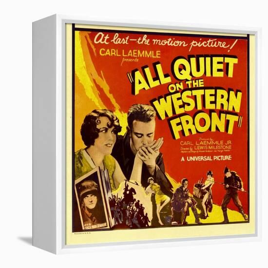 All Quiet on the Western Front, Lew Ayres, 1930-null-Framed Stretched Canvas