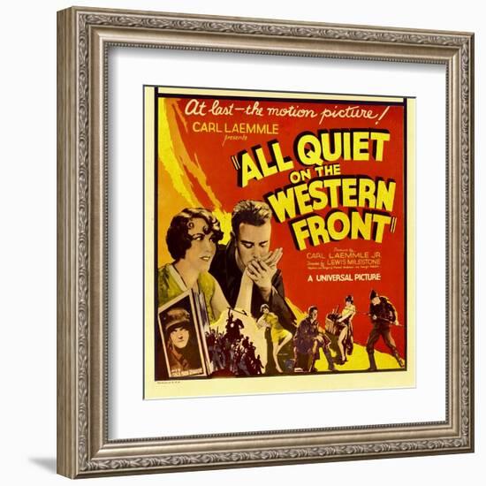 All Quiet on the Western Front, Lew Ayres, 1930-null-Framed Art Print