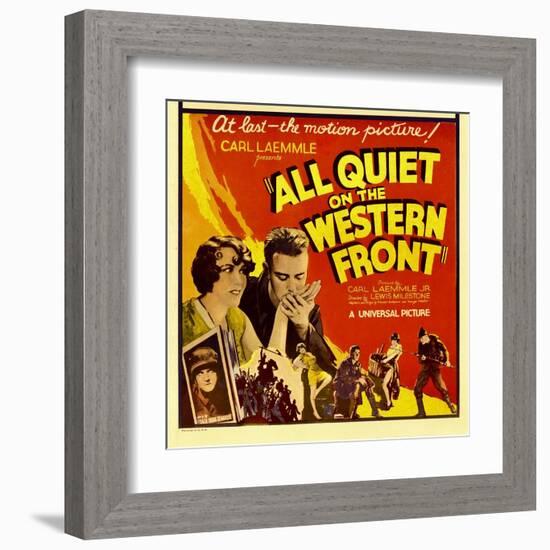 All Quiet on the Western Front, Lew Ayres, 1930-null-Framed Art Print