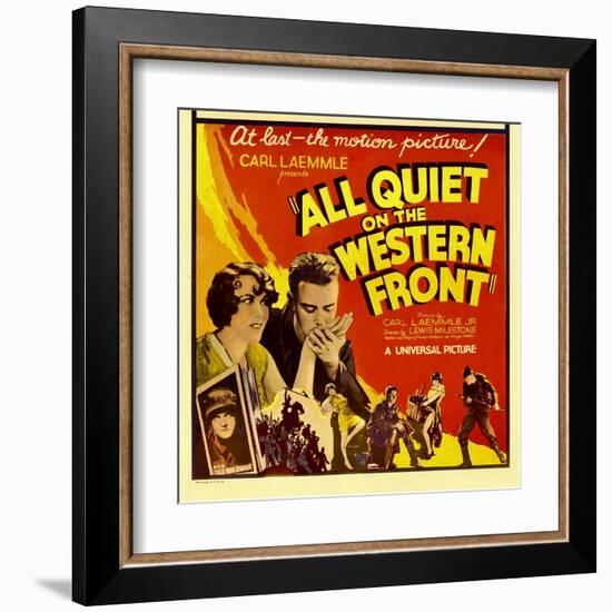 All Quiet on the Western Front, Lew Ayres, 1930-null-Framed Art Print