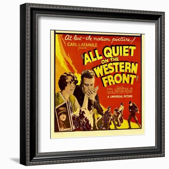 All Quiet on the Western Front, Lew Ayres, 1930-null-Framed Art Print