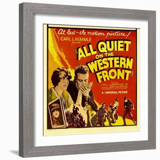 All Quiet on the Western Front, Lew Ayres, 1930-null-Framed Art Print