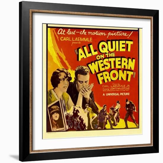 All Quiet on the Western Front, Lew Ayres, 1930-null-Framed Art Print