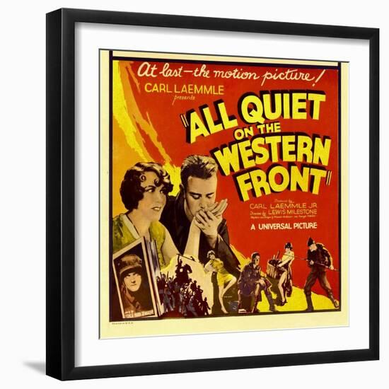 All Quiet on the Western Front, Lew Ayres, 1930-null-Framed Art Print