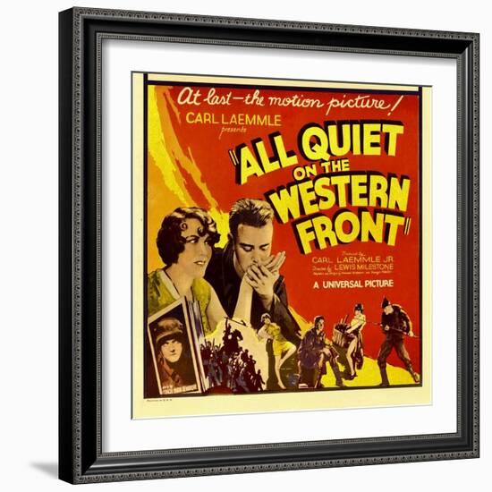 All Quiet on the Western Front, Lew Ayres, 1930-null-Framed Art Print