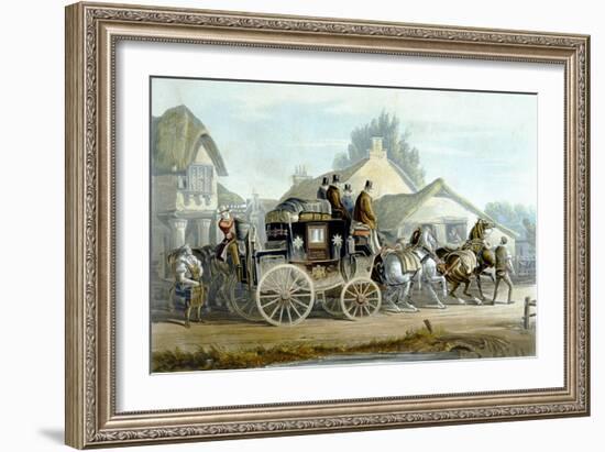 All Right, from 'Fores Coaching Recollections', Engraved by J. Harris-Charles Cooper Henderson-Framed Giclee Print