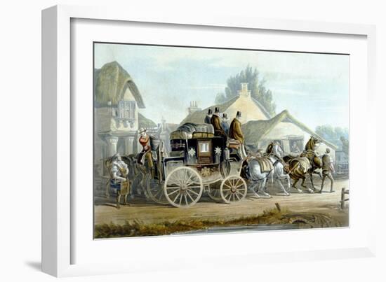 All Right, from 'Fores Coaching Recollections', Engraved by J. Harris-Charles Cooper Henderson-Framed Giclee Print