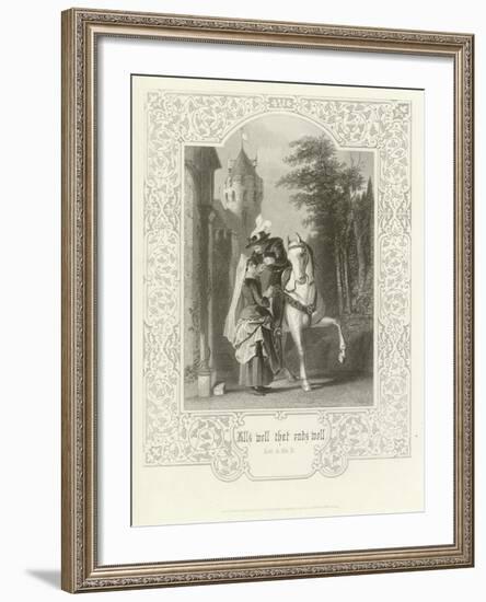 All's Well That Ends Well, Act IV, Scene II-Joseph Kenny Meadows-Framed Giclee Print