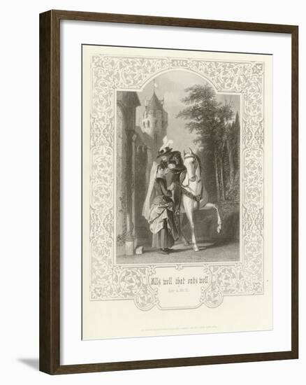 All's Well That Ends Well, Act IV, Scene II-Joseph Kenny Meadows-Framed Giclee Print