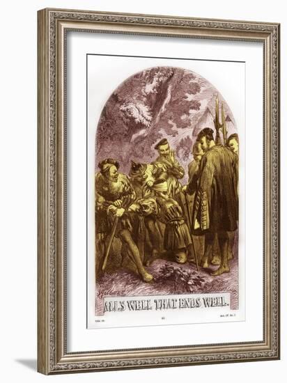 All's Well that Ends Well by William Shakespeare-John Gilbert-Framed Giclee Print