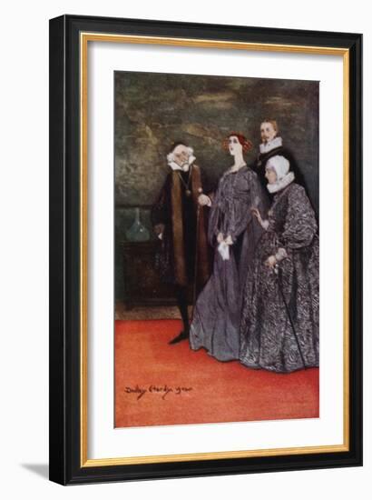 All's Well that Ends Well (Colour Litho)-Dudley Hardy-Framed Giclee Print